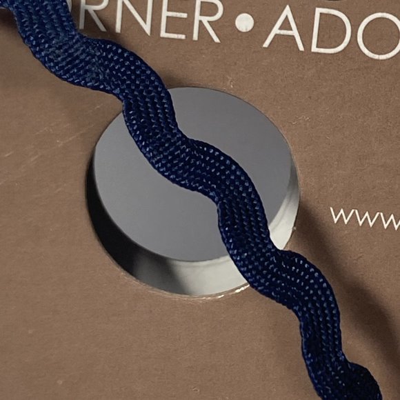 Navy Blue Ric Rac Trim Ribbon Offray 12 Rolls Craft Scrapbook Card Making Gifts - Picture 3 of 13